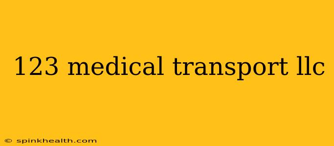 123 medical transport llc
