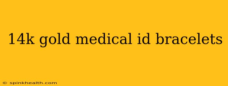 14k gold medical id bracelets