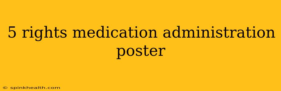 5 rights medication administration poster