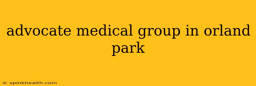 advocate medical group in orland park