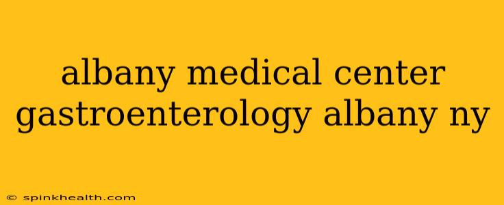 albany medical center gastroenterology albany ny