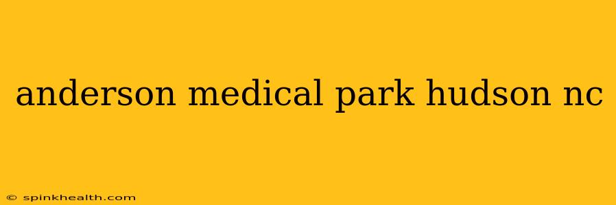 anderson medical park hudson nc