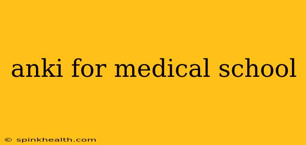 anki for medical school