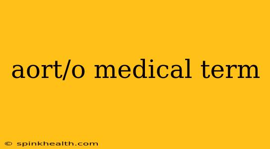 aort/o medical term