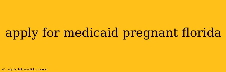 apply for medicaid pregnant florida