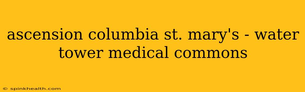 ascension columbia st. mary's - water tower medical commons