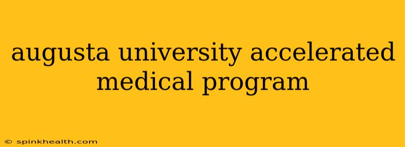 augusta university accelerated medical program