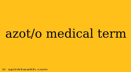 azot/o medical term
