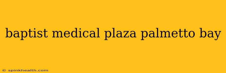 baptist medical plaza palmetto bay