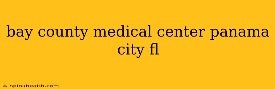 bay county medical center panama city fl