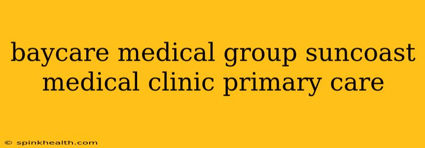 baycare medical group suncoast medical clinic primary care