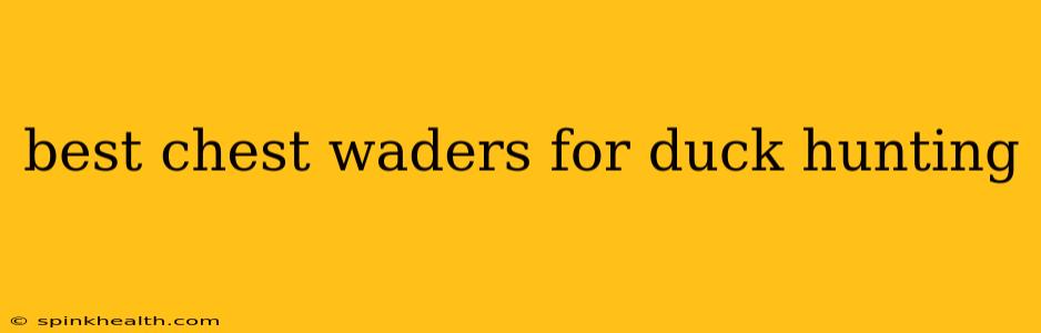best chest waders for duck hunting