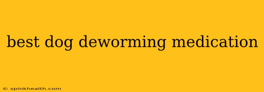 best dog deworming medication