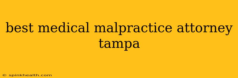 best medical malpractice attorney tampa