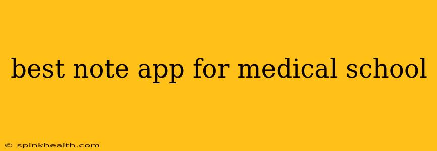 best note app for medical school