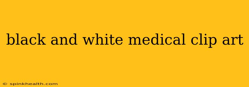 black and white medical clip art