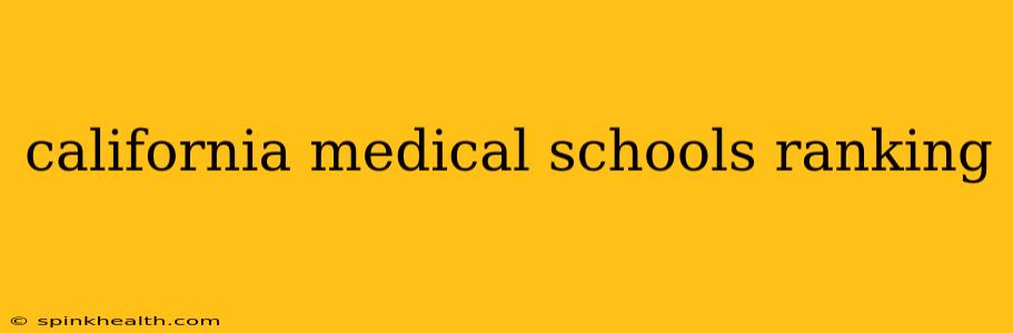 california medical schools ranking