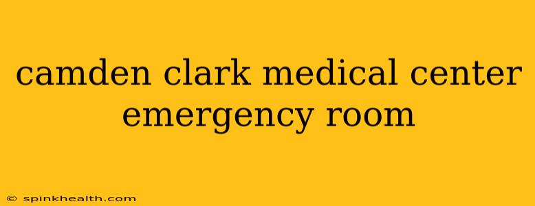 camden clark medical center emergency room