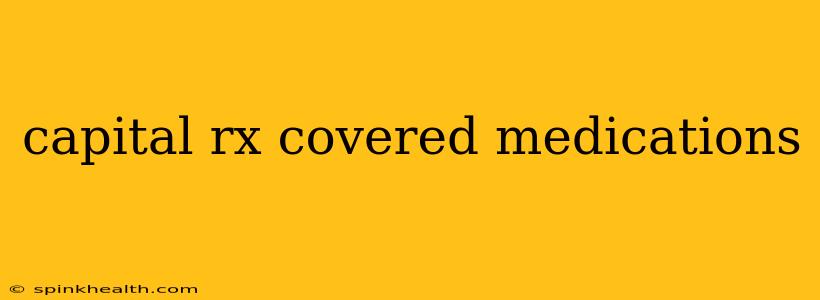 capital rx covered medications