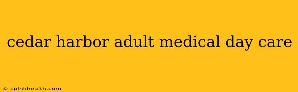 cedar harbor adult medical day care