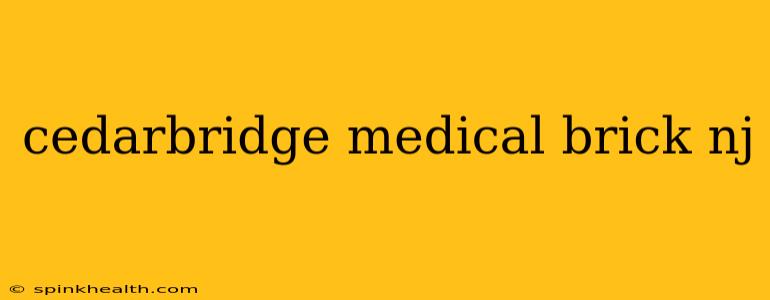cedarbridge medical brick nj