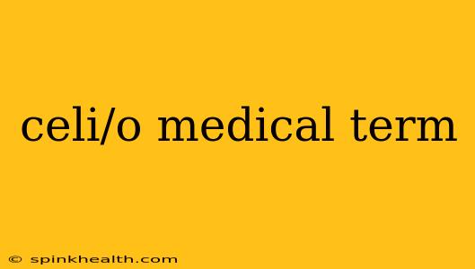celi/o medical term