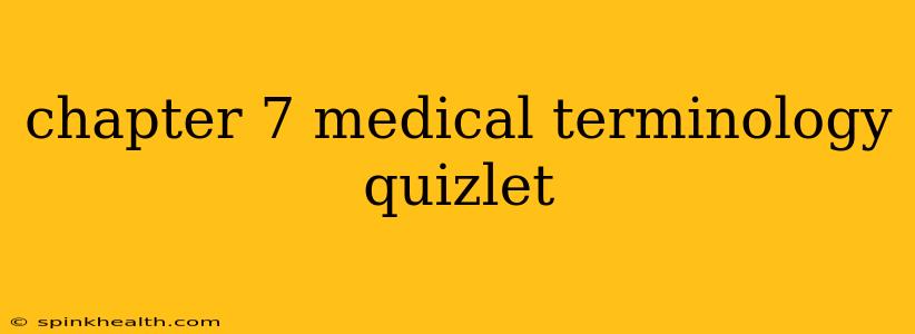 chapter 7 medical terminology quizlet