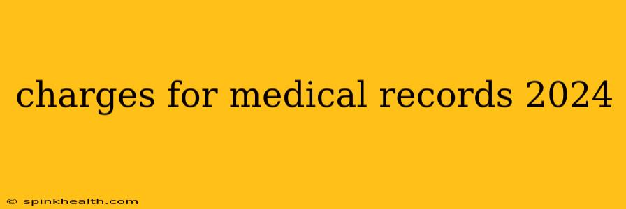 charges for medical records 2024