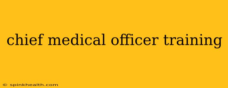 chief medical officer training