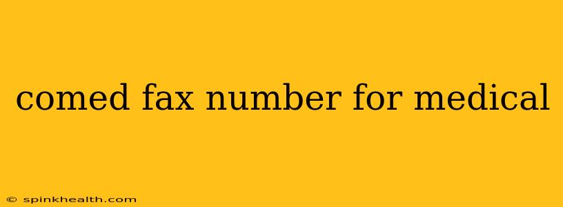 comed fax number for medical