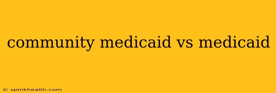 community medicaid vs medicaid