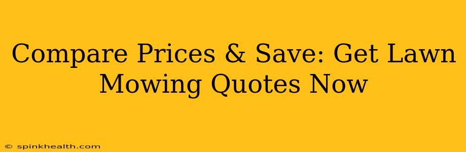 Compare Prices & Save: Get Lawn Mowing Quotes Now