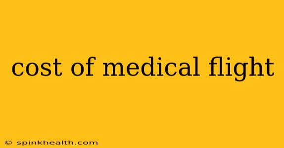 cost of medical flight