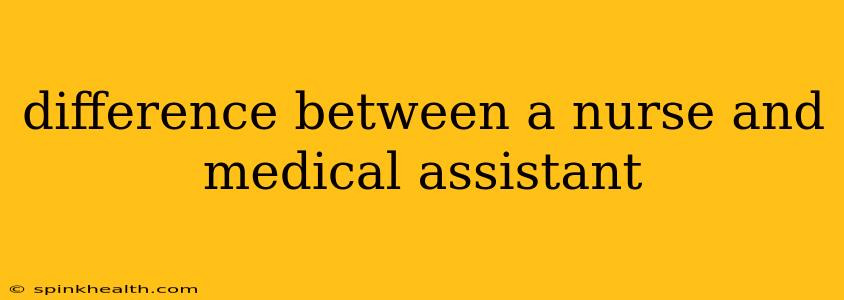difference between a nurse and medical assistant