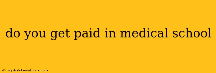 do you get paid in medical school