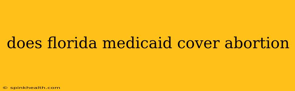 does florida medicaid cover abortion