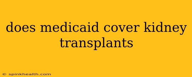 does medicaid cover kidney transplants