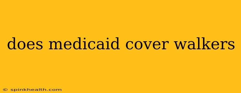 does medicaid cover walkers