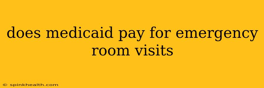 does medicaid pay for emergency room visits