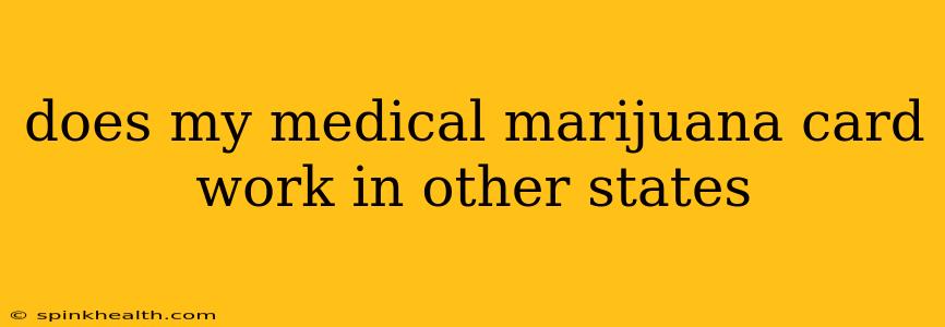 does my medical marijuana card work in other states