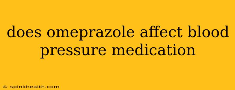 does omeprazole affect blood pressure medication