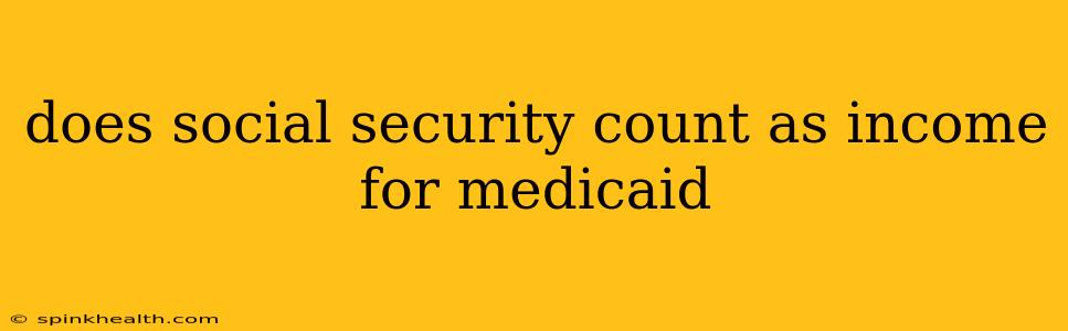does social security count as income for medicaid