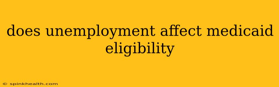 does unemployment affect medicaid eligibility