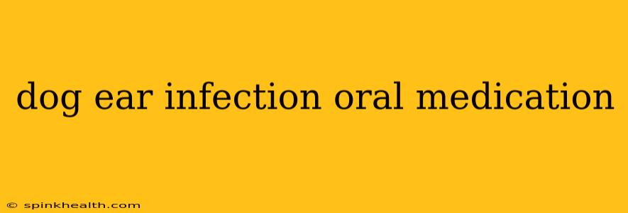 dog ear infection oral medication