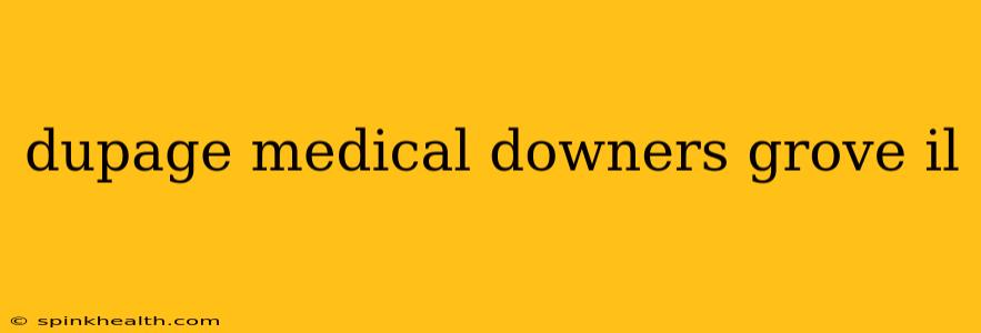 dupage medical downers grove il