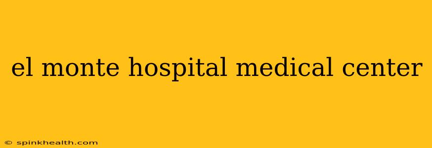 el monte hospital medical center