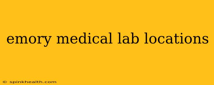 emory medical lab locations