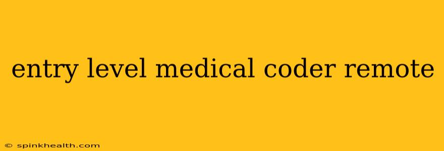 entry level medical coder remote