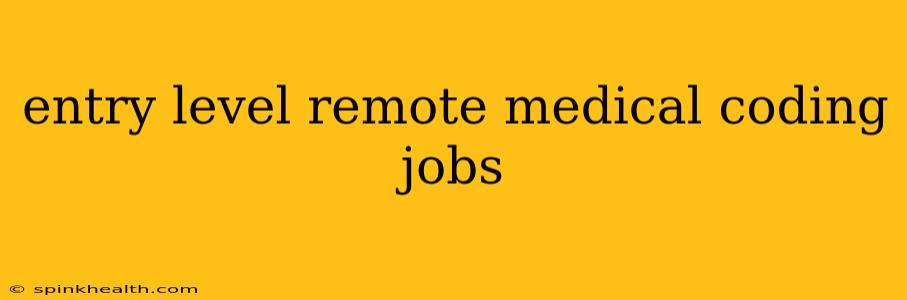 entry level remote medical coding jobs