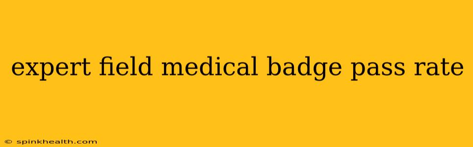 expert field medical badge pass rate
